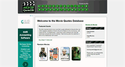 Desktop Screenshot of moviequotedb.com