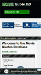 Mobile Screenshot of moviequotedb.com